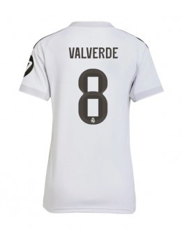 Real Madrid Federico Valverde #8 Zenski Domaci Dres 2025-26 Kratak Rukavima